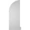 Ekena Millwork Quarter Round Top Right Surface Mount PVC Gable Vent w/ 2"W x 2"P Brickmould Sill Frame, 14"W x 38"H GVPQR14X3803SN - alternate 3